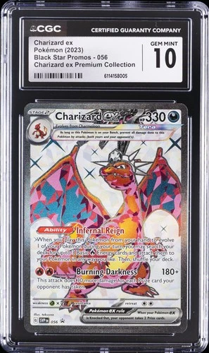 2023 POKEMON BLACK STAR PROMOS #056 CHARIZARD EX CGC 10 GEM MINT