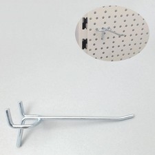 HE103= 50 Einfachhaken L 10cm ZA 30mm für Tegometall Lochwand Tego Einzel Haken