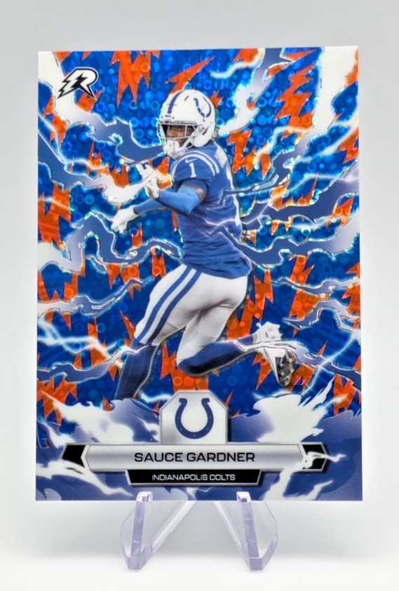 2025 Topps Resurgence - Sauce Gardner Blue and Orange Spark #43 Colts