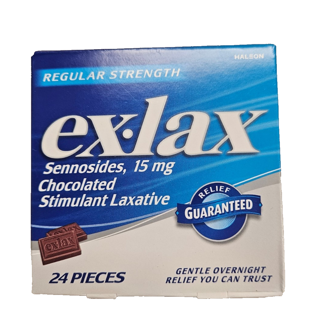 Exlacs Ex Lax Chocolate Pieces Regular Strength 24 ct ^^ | eBay
