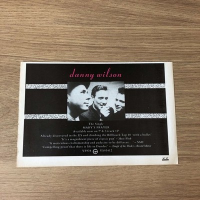 MUSIK27 MAGAZIN WERBUNG 5X8 DANNY WILSON: MARYS GEBET