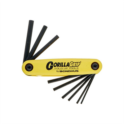 Bondhus Corp 12591 Bondhus Corp. HEX GORILLAGRIP FOLD UP SET SIZES .050 THRU 3/1