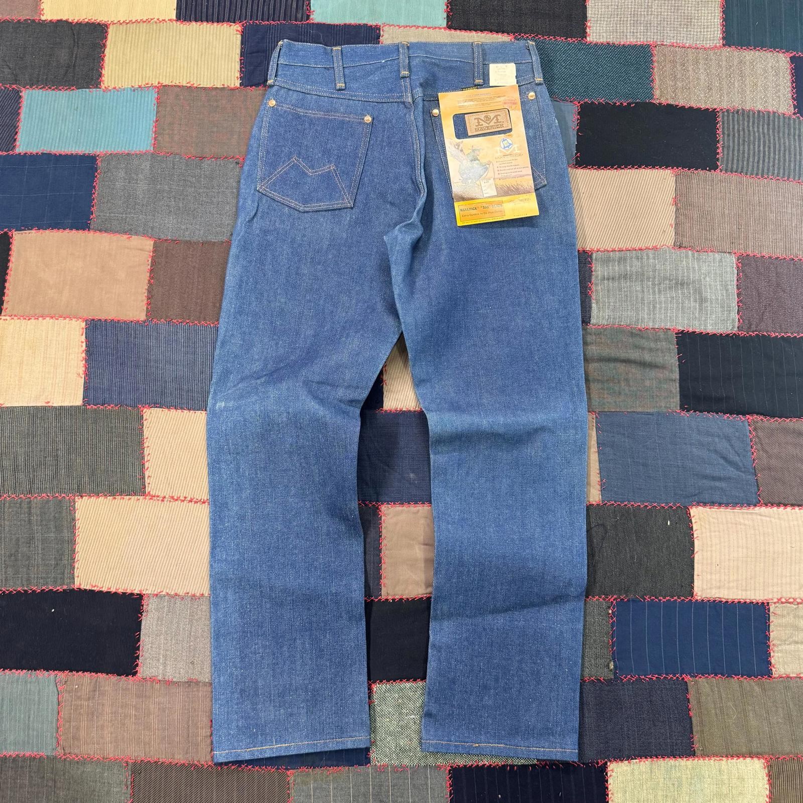 Vintage 70's Maverick Western Casual Fit Dead Stock Denim Je