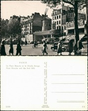Paris La Place Blanche et le Moulin Rouge/Ver...
