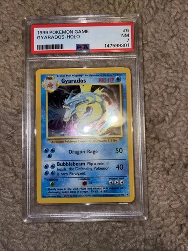 Pokemon Gyarados Base Set PSA 7
