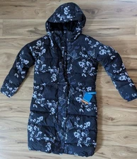 Columbia Boundless Days Print  Puffer  woman long jacket sz XL Brand New $280