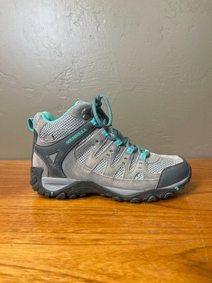 Merrell Accentor Mid Waterproof Hiking Boots Womens 6 Gray Outdoor Trail