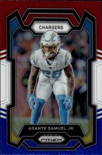 2023 Panini Prizm Asante Samuel Jr. #152 Red White and Blue Los Angeles 33K