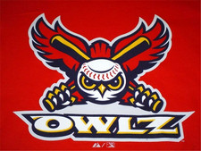 New Northern Colorado Owlz Minor Baseball Team Red T-Shirt Boys size Medium 8/10
