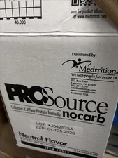 ProSource NoCarb Oral Supplement -Bottle 4 - Expires Late 2026