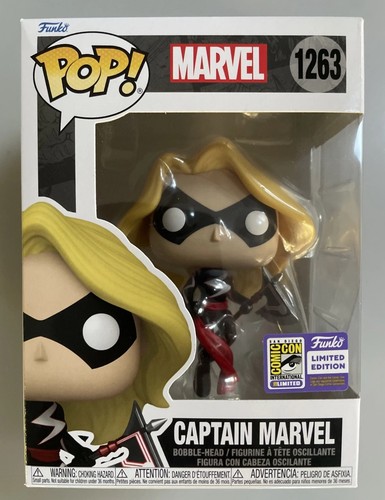 Funko Pop Captain Marvel #1263 SDCC Exclusive Marvel Universe Limited Edition