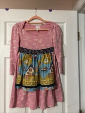 Matilda Jane Paint by Numbers 2013 Lily Pad Damsel Dress Size 8 READ * FLAW