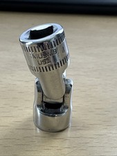 Snap-on Tmusm9- 14 Drive 9mm Shallow 6 Pt Chrome Universal Socket