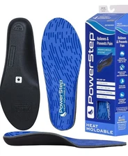 PowerStep Heat Moldable Insoles Men 8-8.5/Women 9.5-10