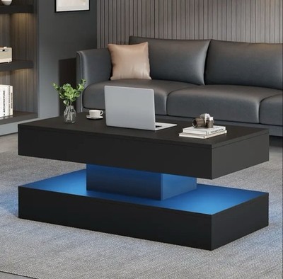 Modern Storage Table Hydraulic Height Adjustable Living Area