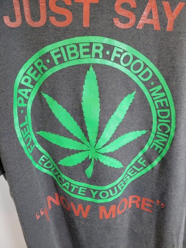 Just Say Know More Pro-Marihuana Shirt Screen Stars Gr. XXL doppelseitig hergestellt in den USA - Bild 4 von 7