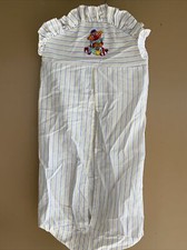 Henson Sesame Street Vintage Baby Diaper Stacker/Holder Striped Blue Yellow