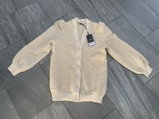 Fendi Jacket, Authentic Fendi V Neck Cardigan, Fendi Cream Jacket Size 4