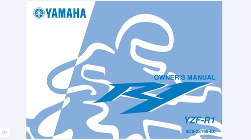 2007 Yamaha YZF-R1 owner's manual (Reprint) - 第 1/9 張圖片
