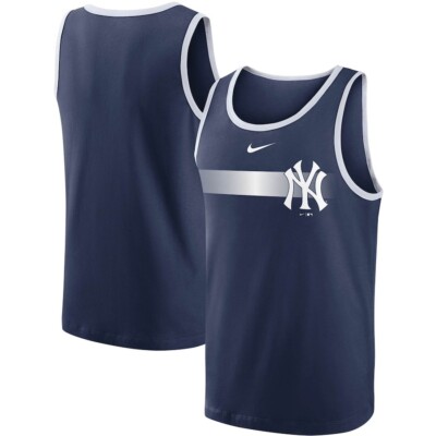 New York Yankees Nike Overlay Fade Classic Tank Top Navy Men's Medium ...