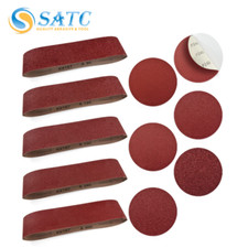 22PCS 6 inch PSA Sanding Discs  4x36 inch Sanding Belts Sander Belt 80-400 Grit
