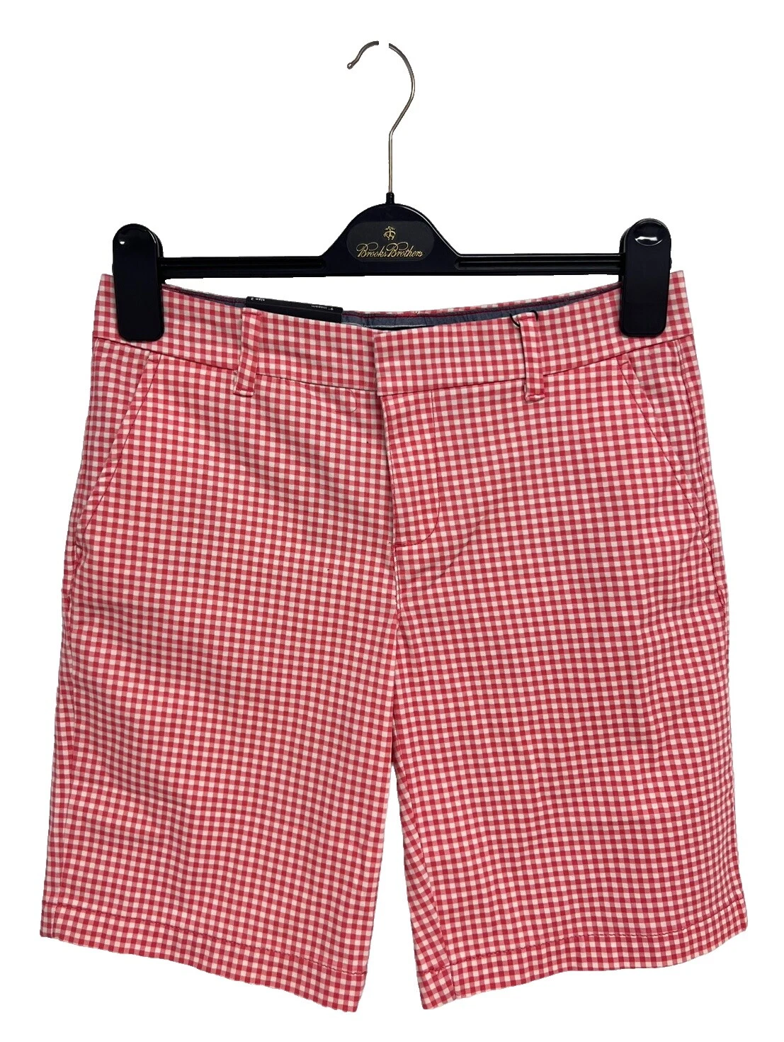 Cotton Blend Checked Shorts for Women