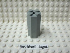 Lego Octagonal Brick 2x2x3 1/3 Old Gray #6037 (1990s Royal Knight's Castle 6090)