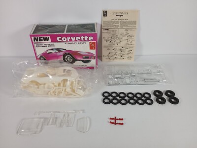 Corvette Stingray Coupe AMT 1:25 Model Kit T468 Sealed Parts Bags
