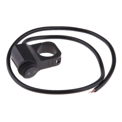 Wasserdichter 25mm 1'' Motorrad Lenker Scheinwerfer EIN/AUS Schalter Schwarz
