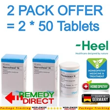 2x NERVOHEEL N Homeopathic Remedy Nervousness, Sleeping Disorders, Mood, 50 Tabs