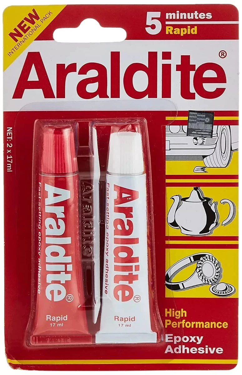 Colle Epoxy Bi-composant Spécial Métal Araldite 24 Ml Seringue