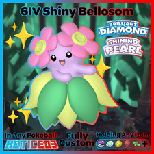✨ Shiny BELLOSSOM 6IV ✨ Pokemon Brilliant Diamond and Shining Pearl lv100 +EVs
