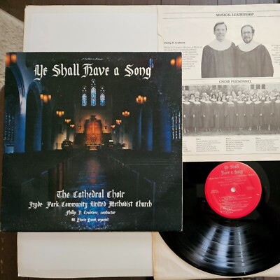 VG TESTED LP: Hyde Park Cathedral Choir Cincinnati ''Ye Shall Have A Song'' 1982