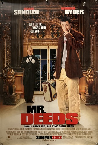 MR. DEEDS Original One Sheet Movie Poster - 2002 - ADAM SANDLER