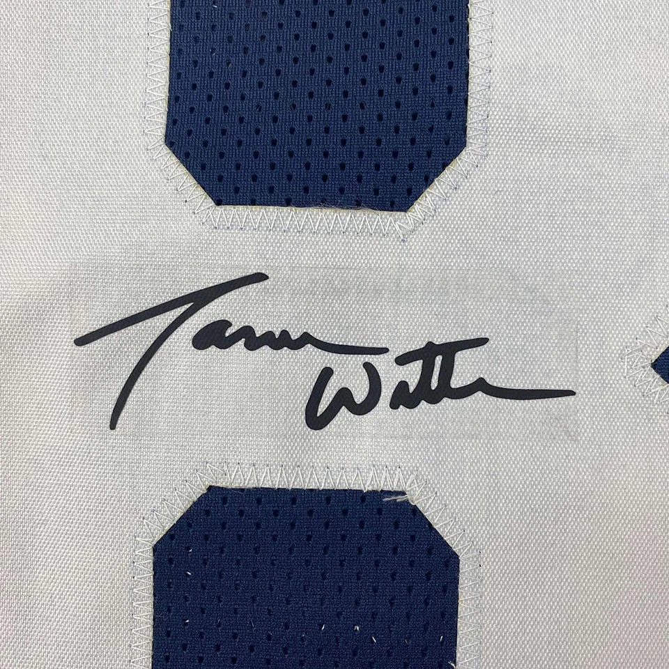 Camiseta deportiva autografiada facsímil enmarcada Jason Witten 33x42 Dallas reimpresión láser Foto 2 de 2