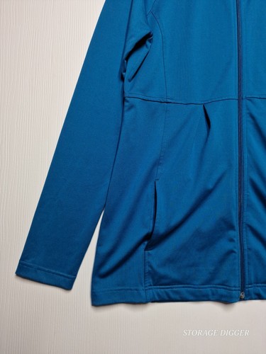 Tek Gear Yoga Sweater Women's Large Blue Stretch Pockets Long Sleeve Full Zip - Picture 3 of 15
