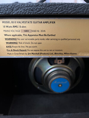 MARSHALL Valvestate-10 Amplifier. Mod 8010, 10 Watt 8Ohms, S301