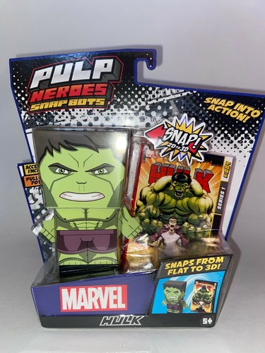 Thor y Hulk Pulp Heroes Snap Bots Marvel Niños Juguete Plano a 3D - Imagen 2 de 4