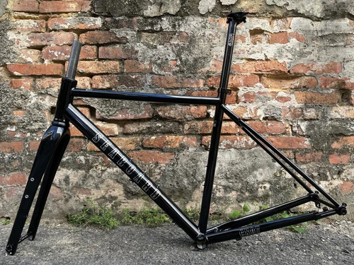 700C Carbon Road Bicycle Frameset Steel Gravel Off-Road Bike Frame Disc Brake - Picture 20 of 36
