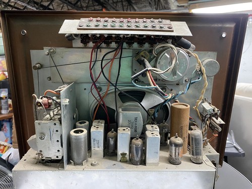 Vtg Rare 1960's Talk-A-Radio Tubes Wall Intercom Model 1014 w AM/FM Radio Copper - Picture 11 of 21