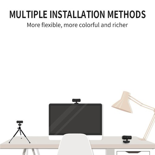 High Definition 2040x1080P 2K Webcam with Microphone for Desktop Laptop Computer - Photo 5/8