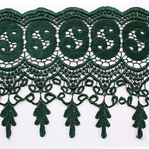 7.5" Wide 20 Colors Floral Venice Lace Trim Guipure Fringe Trimming By Yardage - Picture 22 of 22
