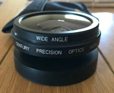 NEW CENTURY WIDE ANGLE PRECISION OPTICS REVERSIBLE .55X 58MM W/(EUC) TIFFEN CASE