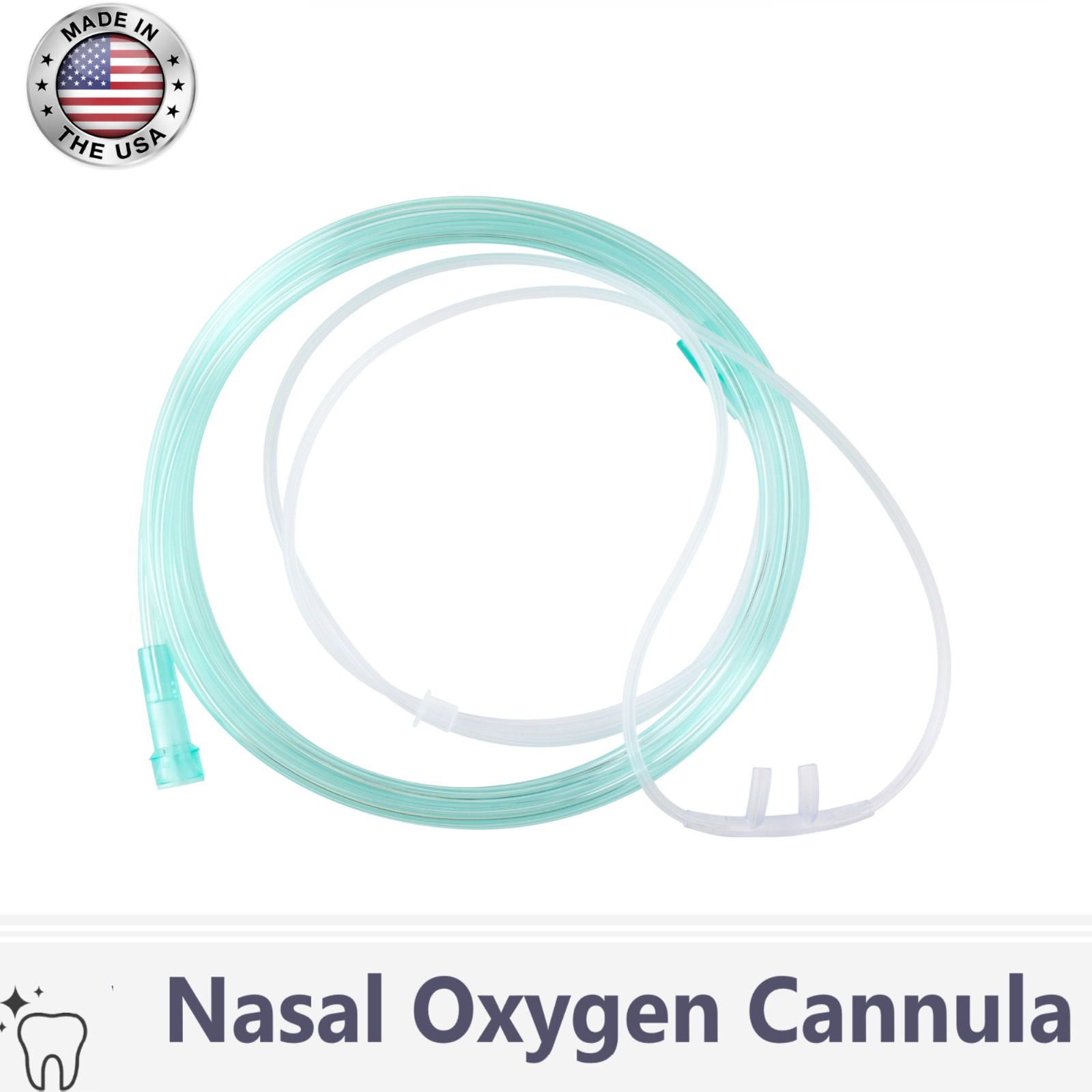 BOX OF 5 - 4 FT Adult Flexible Cushion Tip Soft Nasal Oxygen Cannulas NEW!