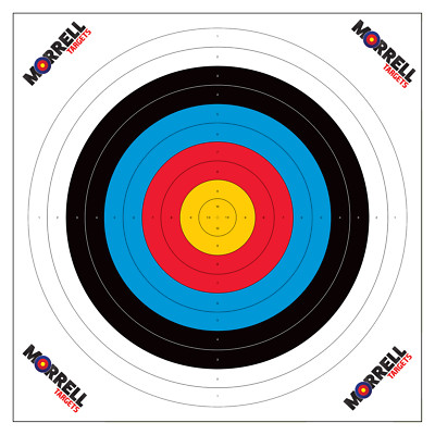 Morrell 80cm Archery Target Paper Face (OFFICIAL NASP SCORING PAPER) - 100/Pack