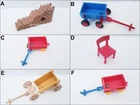 PLAYMOBIL VINTAGE 4207 FARM PARTS & PIECES-STACKED LOGS RED WAGONS CHAIR-CHOOSE!