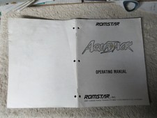 Original factory AQUA JACK AQUAJACK ROMSTAR  arcade video game owners manual image