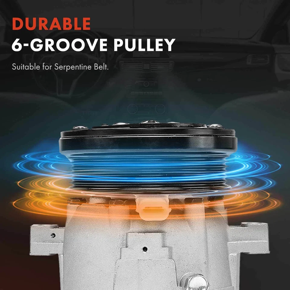 Compresor de aire acondicionado para Chevy Optra 2004 2006-2007 Suzuki Reno Forenza estilo V5 Foto 3 de 4