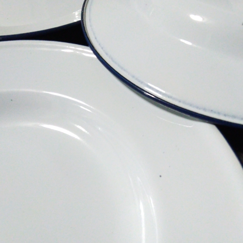 Set 3 Pcs X 7" Dinnerware Plates set White vintage enamelware dishes - Picture 9 of 12
