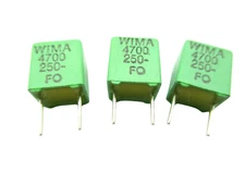 25pcs Wima Capacitors FKP2, 4700pF 250V 5% Polypropylene Film Capacitors USA